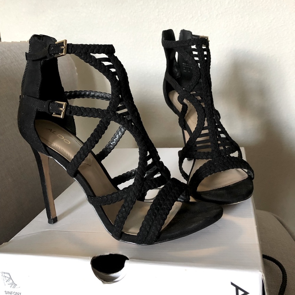 Black Aldo heels